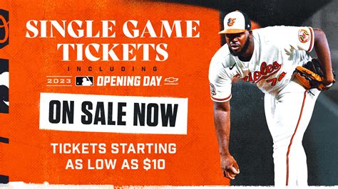 orioles opening day tickets